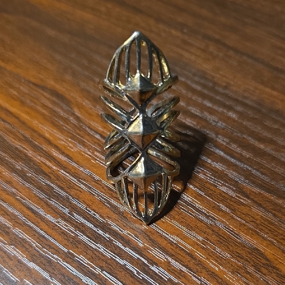 Fashion Jewelry: Gold Geometric Statement Ring